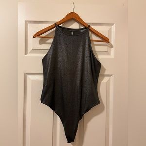 Never worn - Victoria’s Secret Victoria Sport shimmer sheer back bodysuit